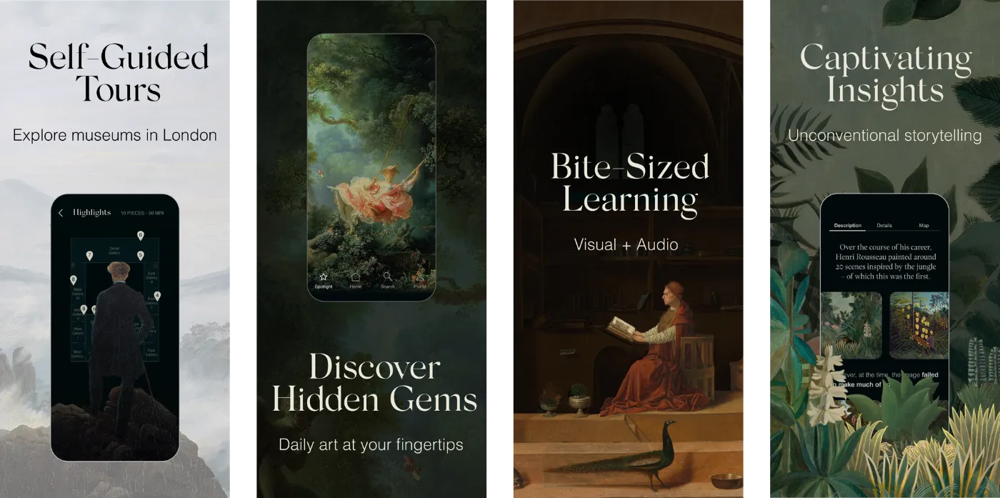 App store listing of the musemuse app (available on the app store)