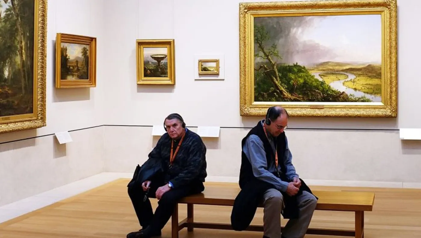 Object competition – when different exhibits in the same space battle it out for our attention.