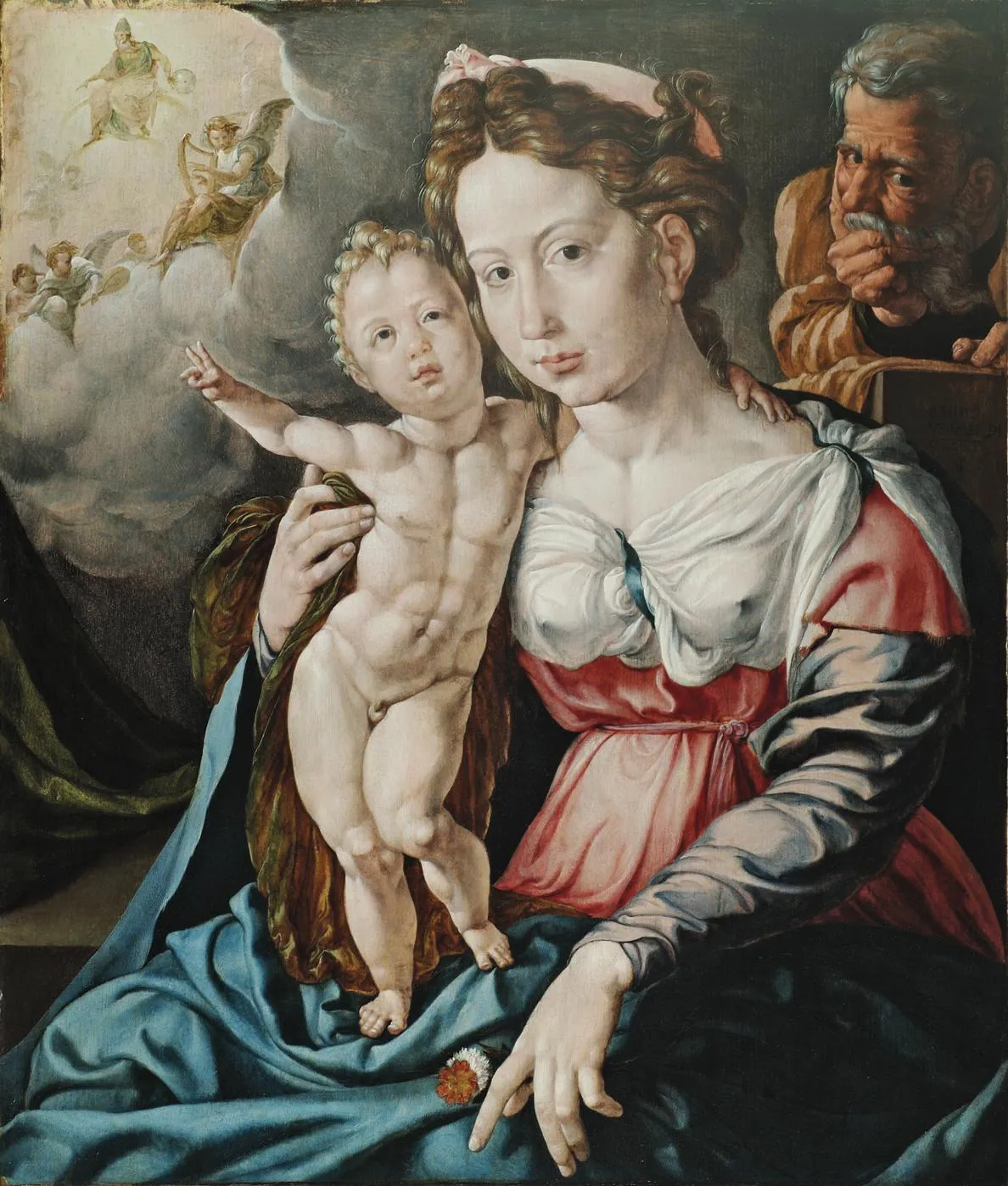 The Holy Family (c. 1528–c. 1530) by Jan Cornelisz. Vermeyen, at the Rijksmuseum in Amsterdam