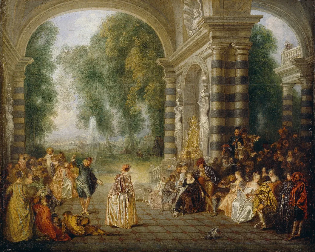 "The Pleasures of the Ball" (c. 1715–17) by Antoine Watteau