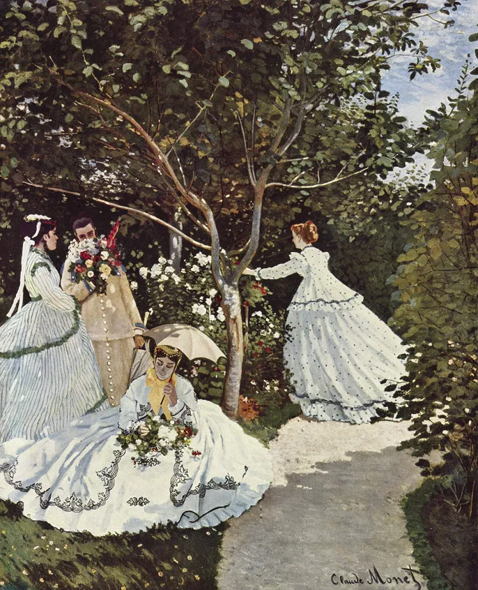 ''Femmes au jardin'' (1866) by Claude Monet