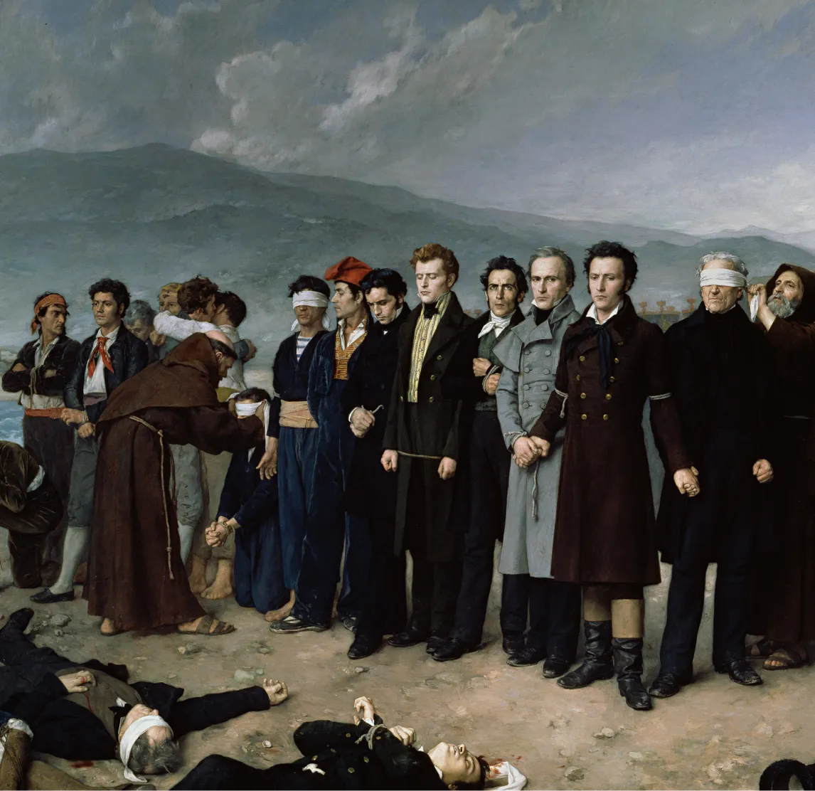 Execution of Torrijos and his Companions on the Beach at Málaga (1888) by Antonio Gisbert