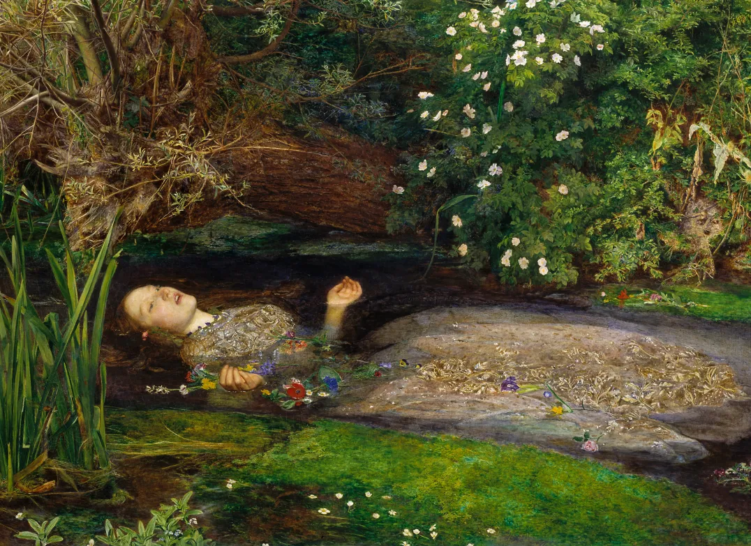 "Ophelia" (1851–52) by Sir John Everett Millais