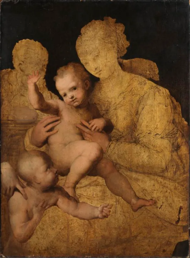Holy Family with Saint John the Baptist (1528–1537) by Perino del Vaga