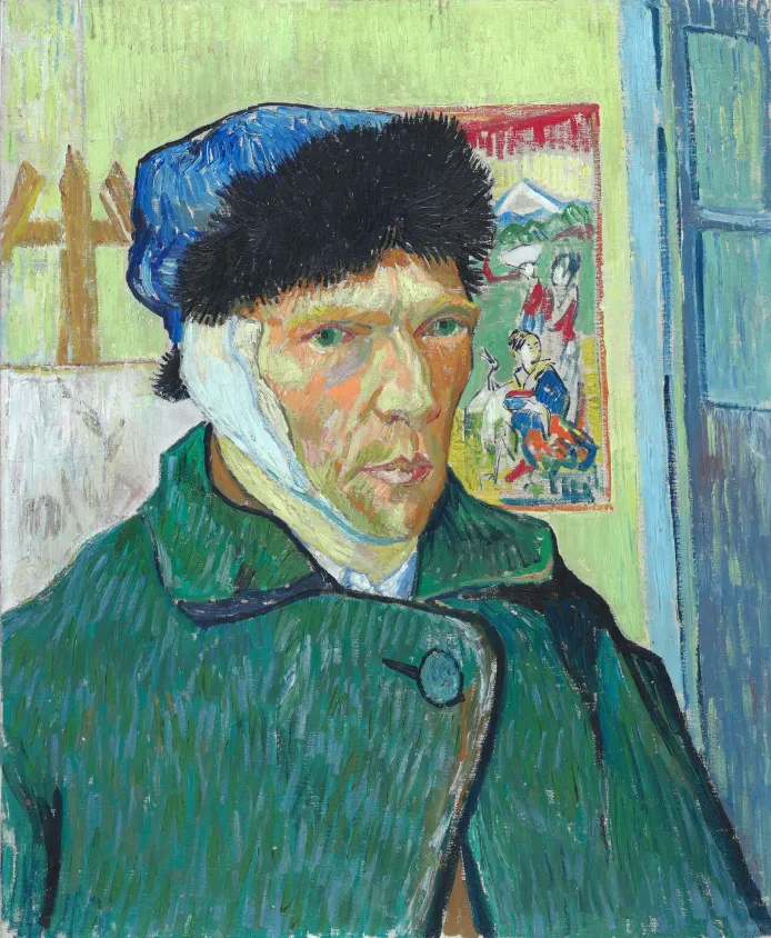 Self-Portrait with Bandaged Ear (1889) by Vincent van Gogh