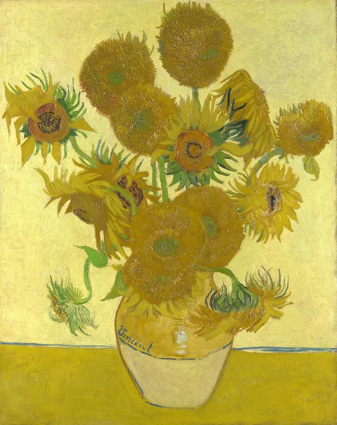"Sunflowers" (1888) by Vincent van Gogh
